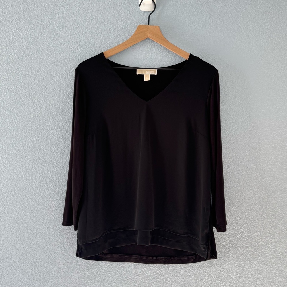 MICHAEL Michael Kors Sariya Double Layer Top